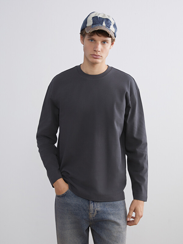 XSIDE Bisiklet Yaka Erkek Sweatshirt