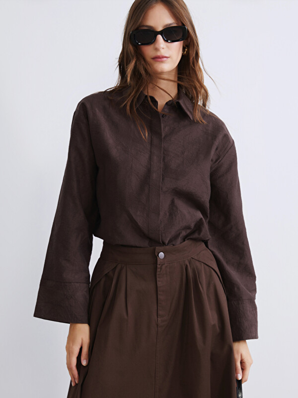 LCW Modest Desenli Kadın Gömlek Tunik