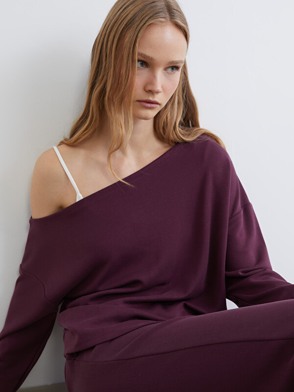 XSIDE Kayık Yaka Kadın Sweatshirt