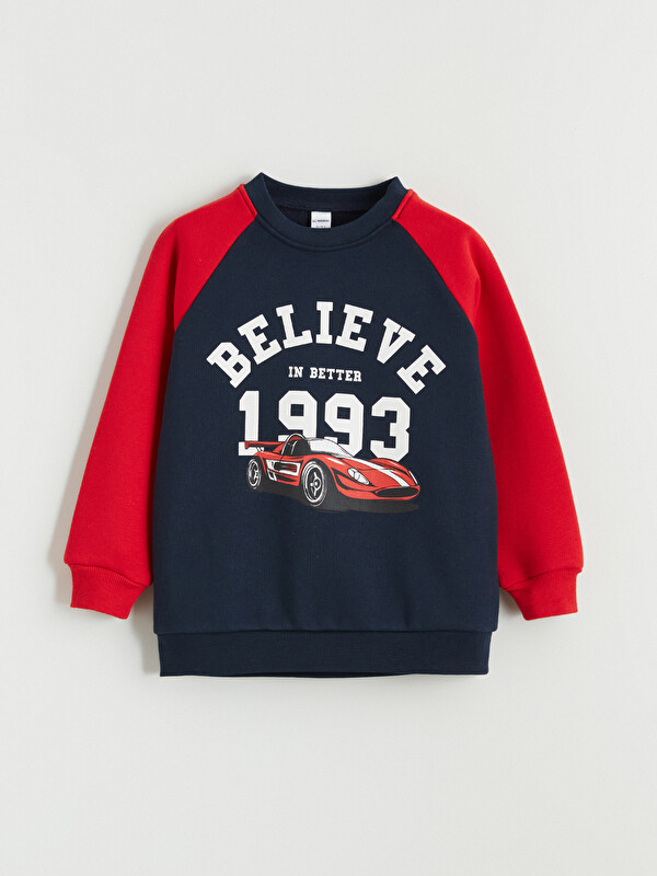 LCW Kids Baskılı Erkek Çocuk Sweatshirt