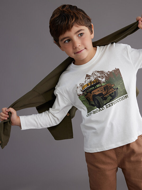 LCW Kids Erkek Çocuk Gömlek ve Tişört Takım 2'li