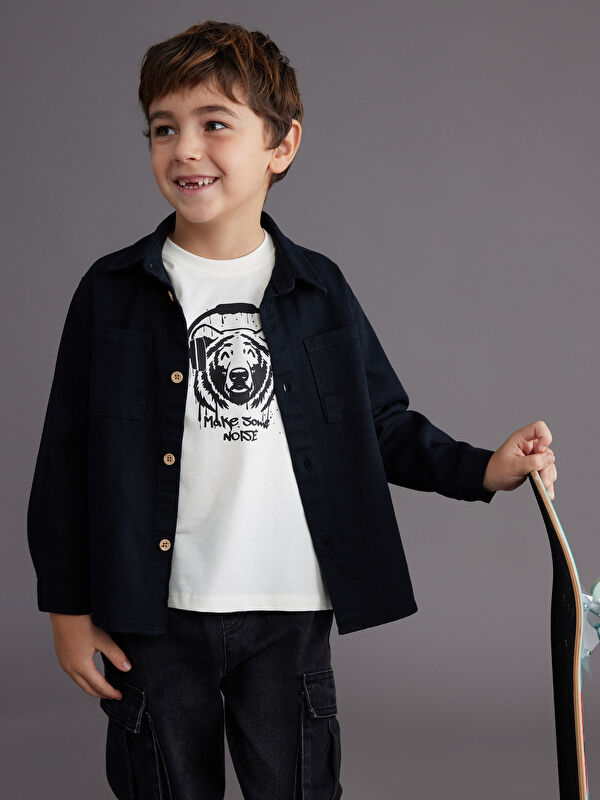 LCW Kids Dječak CRNA Košulja