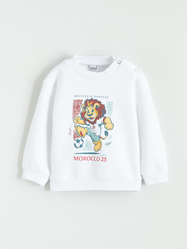 LCW baby Printed Long Sleeve Baby Boys' Sweatshirt