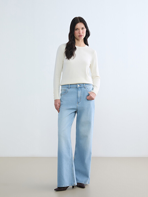 LCW ECO Wideleg Kadın Jean Pantolon