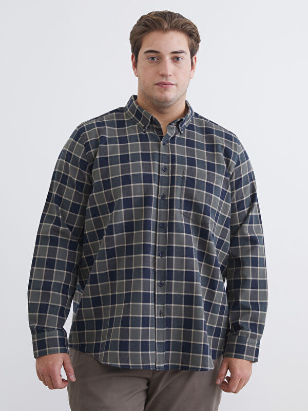 LCWAIKIKI Classic Regular Fit Ekose Erkek Gömlek