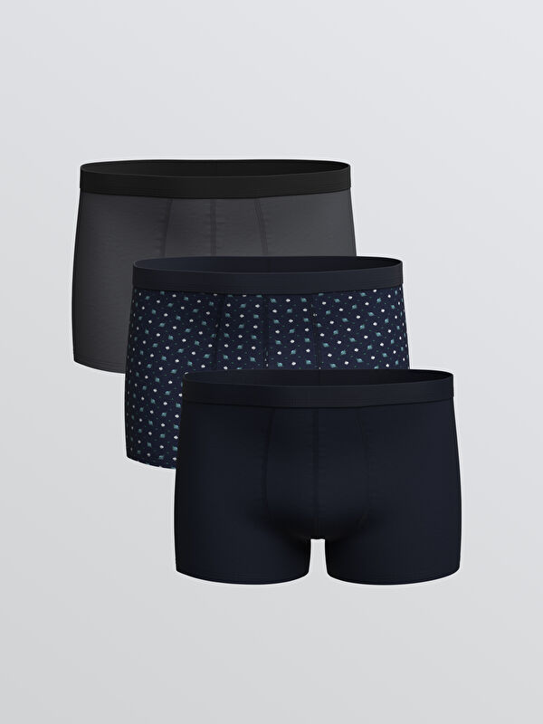 LC WAIKIKI Standart Kalıp Pamuklu Esnek Erkek Boxer 3'lü