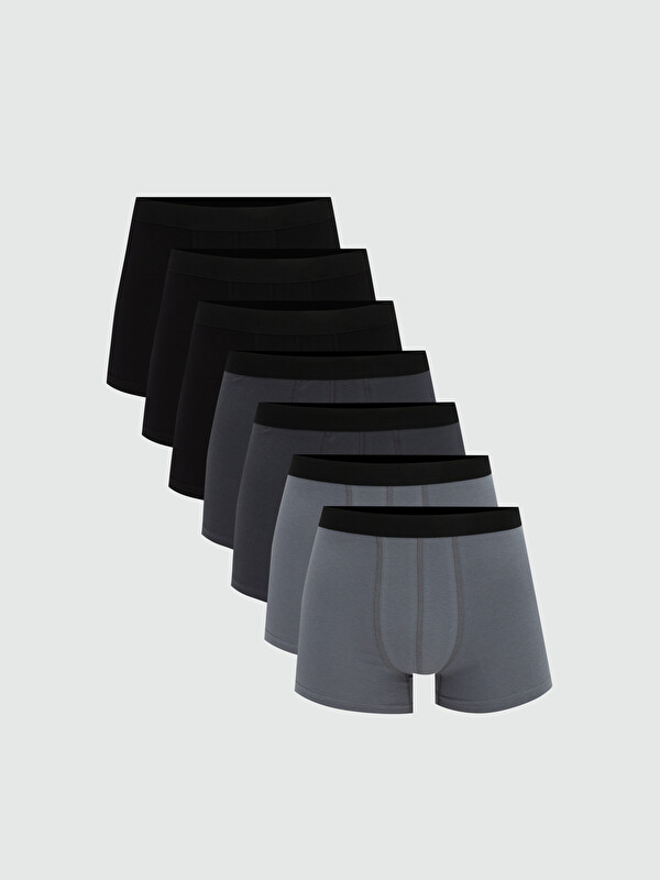 LC WAIKIKI Standart Kalıp Pamuklu Esnek Erkek Boxer 7'li