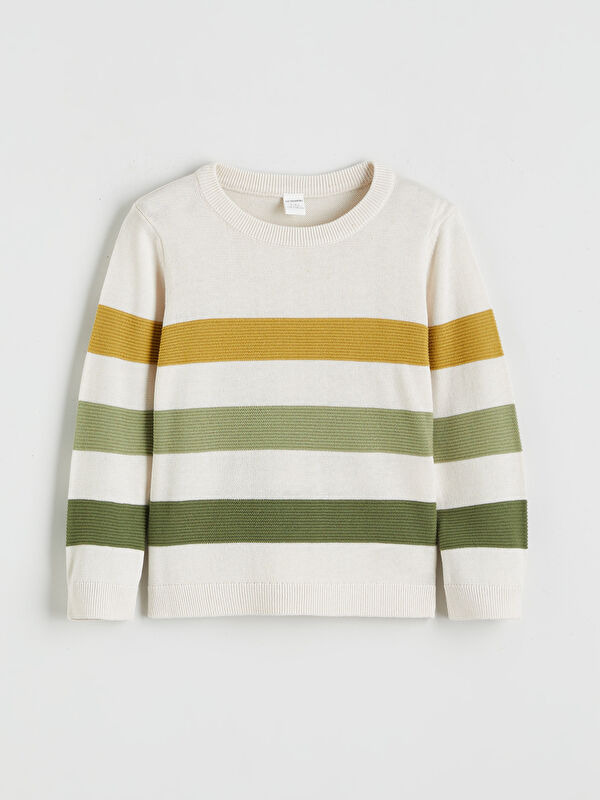 LCW Kids Pull-over rayé à col rond pour garçons