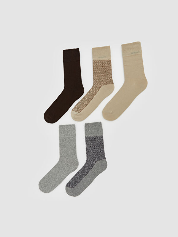 LCW ACCESSORIES Desenli Erkek Soket Çorap 5'li