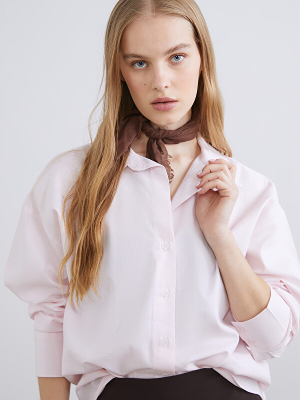 XSIDE Oversize Oxford Kadın Gömlek