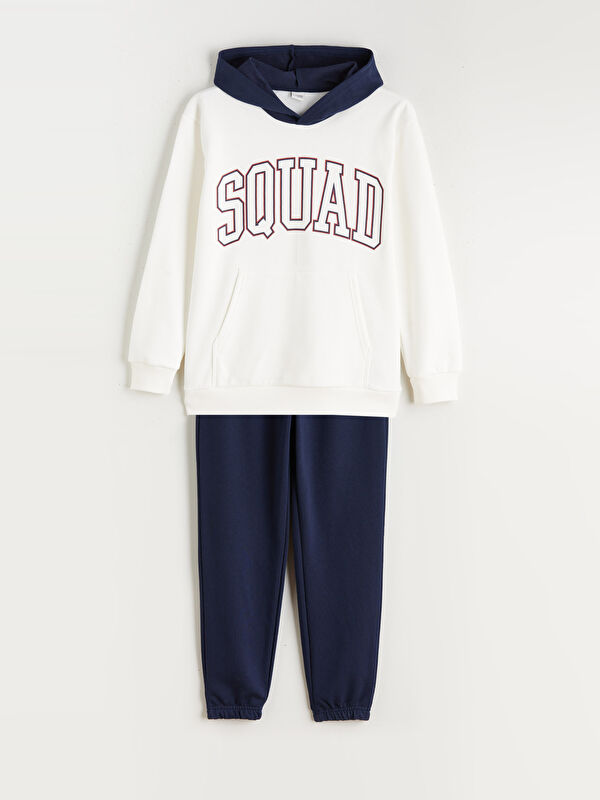 LCW Kids Kapüşonlu Erkek Çocuk Sweatshirt ve Eşofman Altı