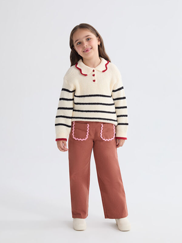 LCW Kids سروال بنات بخصر مطاطي