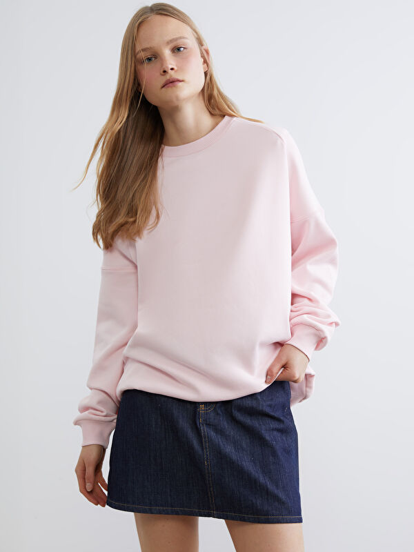 XSIDE Bisiklet Yaka Kadın Kalın Sweatshirt