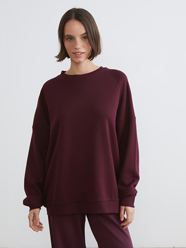 XSIDE Bisiklet Yaka Kadın Kalın Sweatshirt