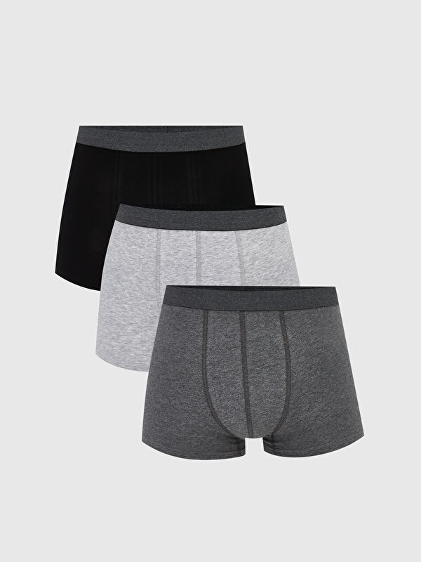 LC WAIKIKI Standart Kalıp Pamuklu Esnek Erkek Boxer 3'lü