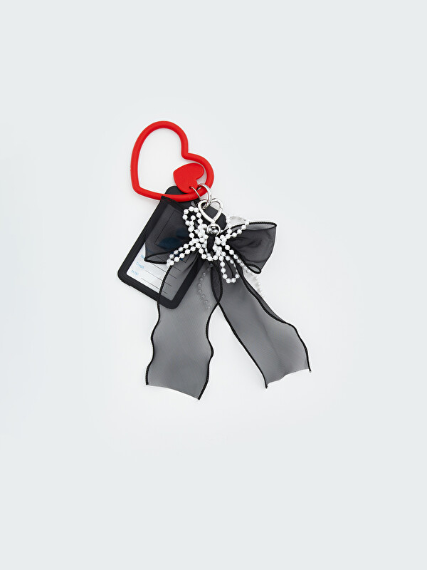 LCW ACCESSORIES Картхолдер с брелоком в виде сердца и бантика