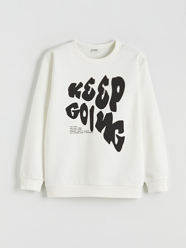 LCW Kids Printed Boys' Thick Sweatshirt