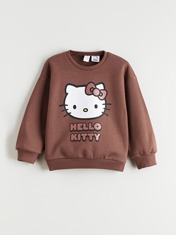 LCW Kids Hello Kitty Baskılı Kız Çocuk Sweatshirt