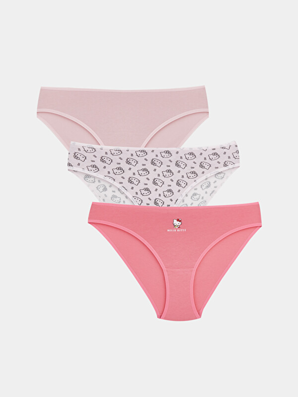 LCW Young Hello Kitty Baskılı Bikini Külot 3'lü