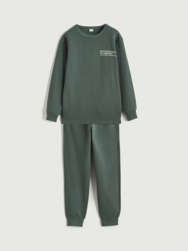 LCW Kids Ensemble de survêtement épais imprimé pour garçons