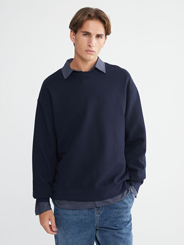 XSIDE Bisiklet Yaka Erkek Sweatshirt