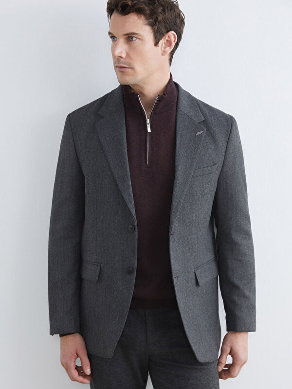 SOUTHBLUE Standart Kalıp Erkek Blazer Ceket