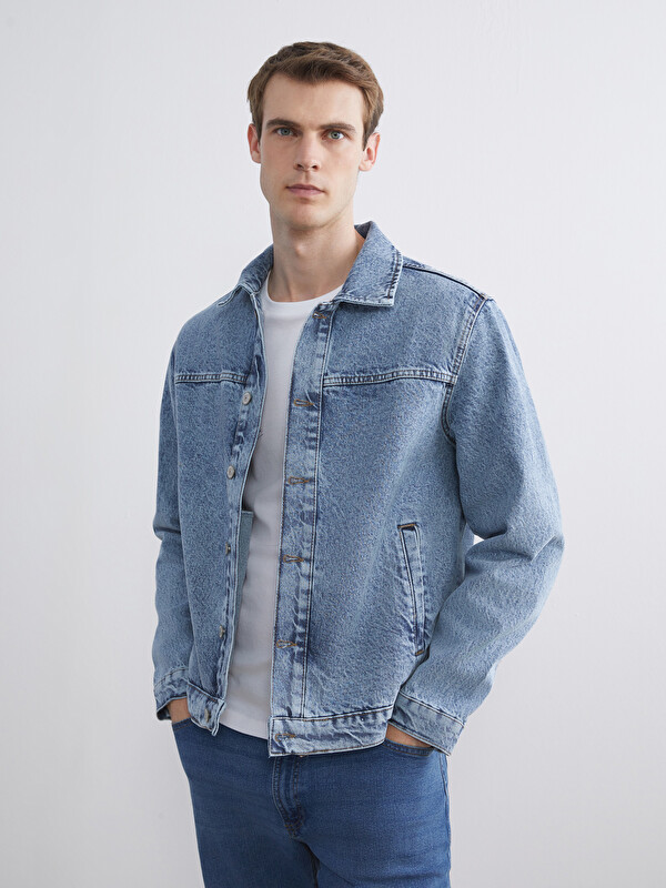 LCW Jeans Rahat Kalıp Erkek Jean Ceket