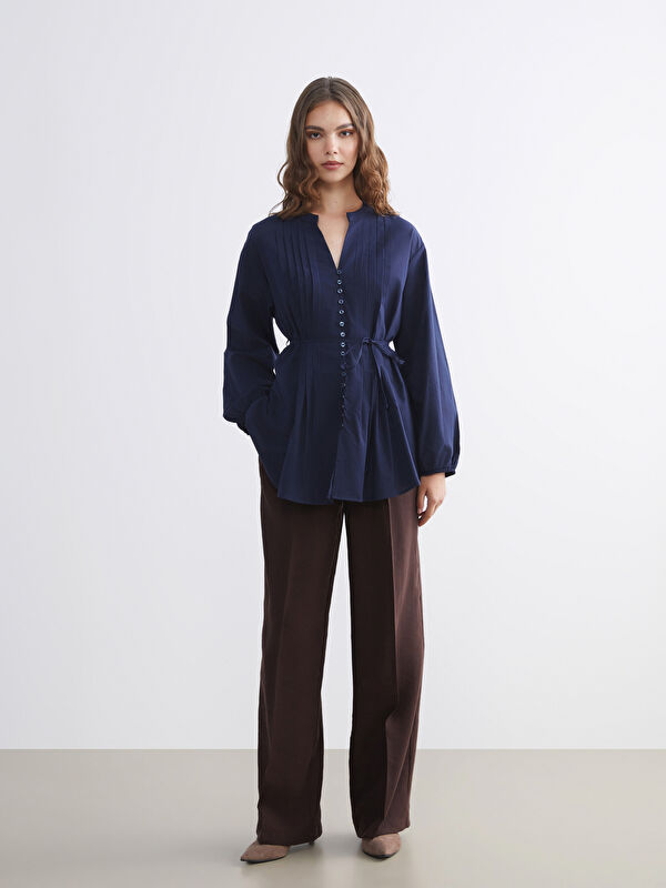 LCW Modest Standart Fit Kadın Pileli Pantolon