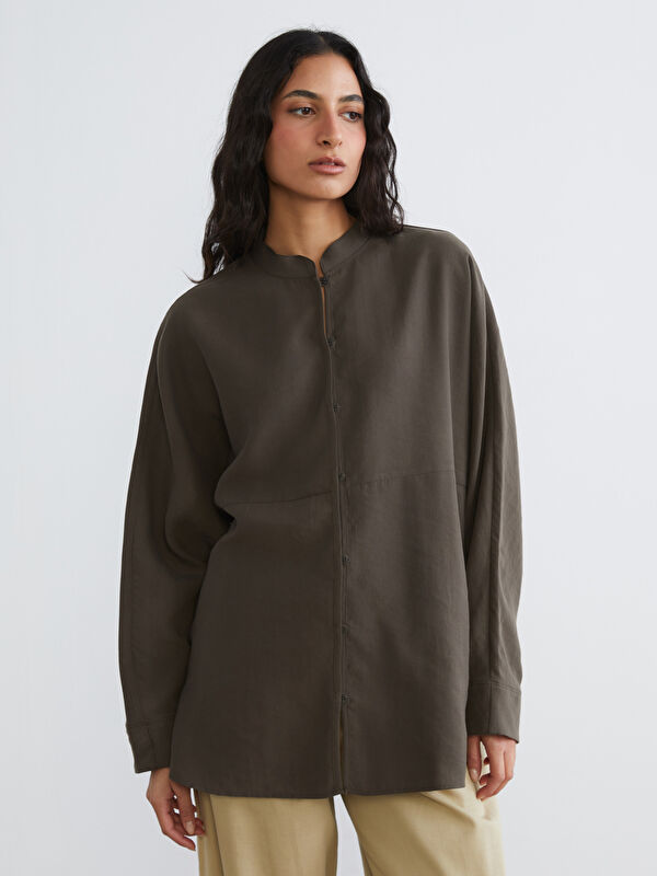 LCW Modest Oversize Kadın Gömlek Tunik