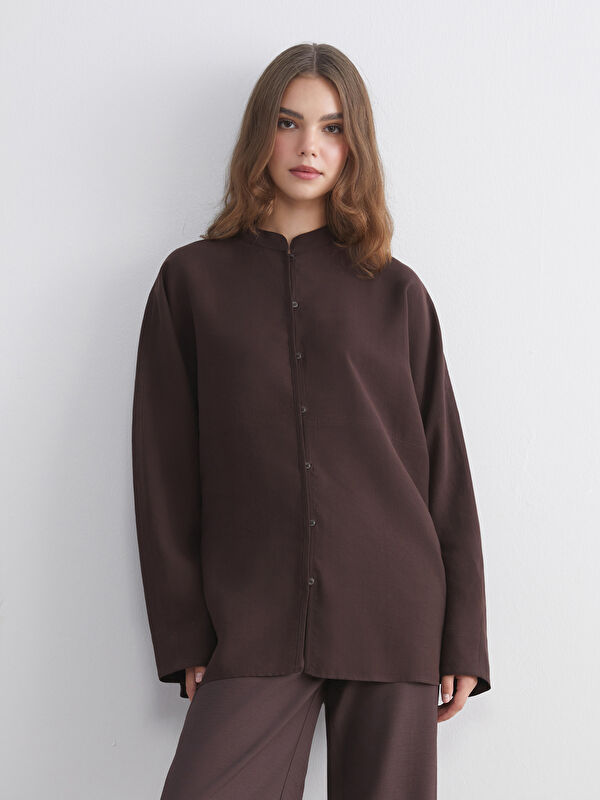 LCW Modest Oversize Kadın Gömlek Tunik