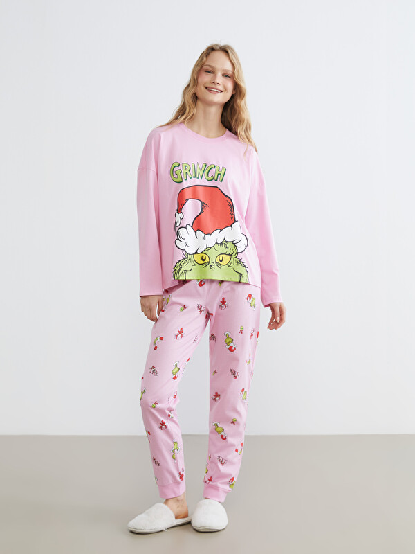 LCW Young Grinch Printed Women's Pyjamas Set