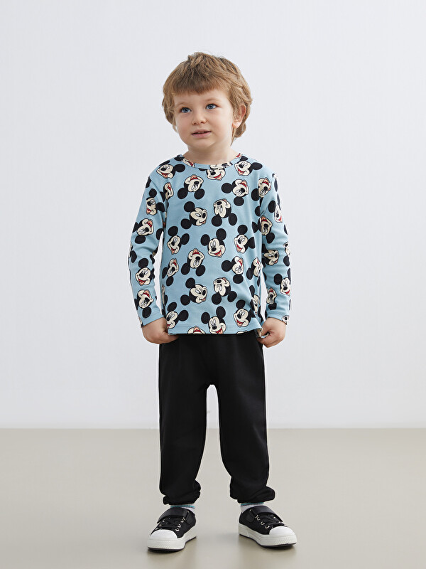LCW baby Mickey Mouse Baskılı Erkek Bebek Pijama Takım
