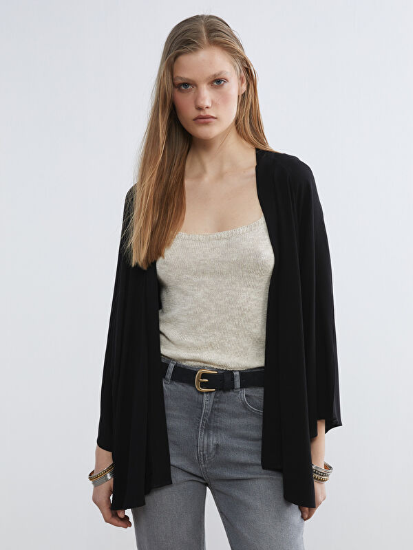 LCW Vision Şal Yaka Oversize Kadın Kimono