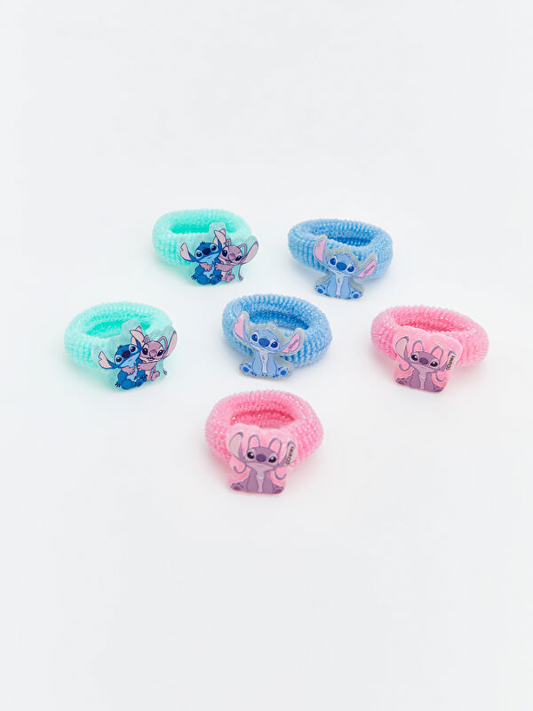 LCW JOY Stitch Figürlü Kız Çocuk Lastik Toka Seti 6'lı
