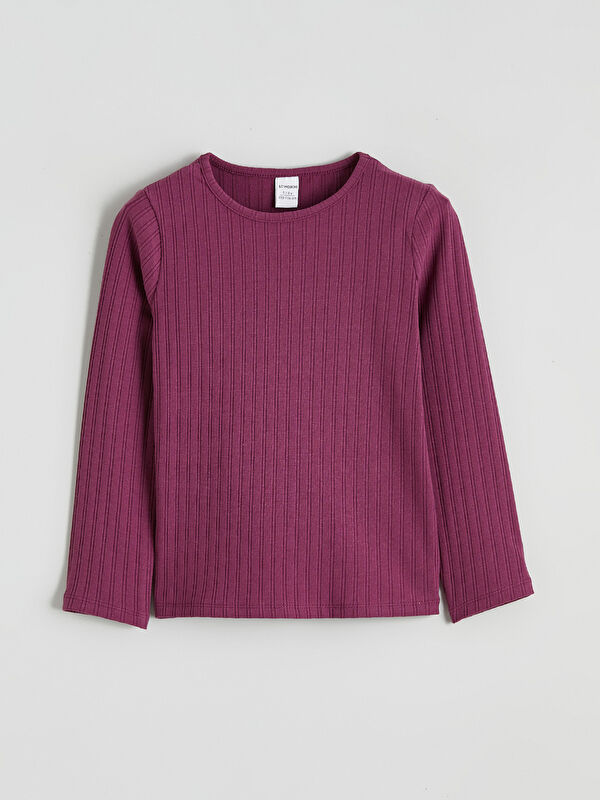 LCW Kids Long Sleeve Embroidered Girls' T-Shirt