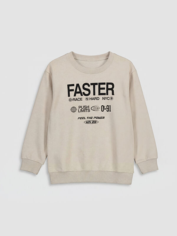 LCW Kids Printed Boys' Thick Sweatshirt