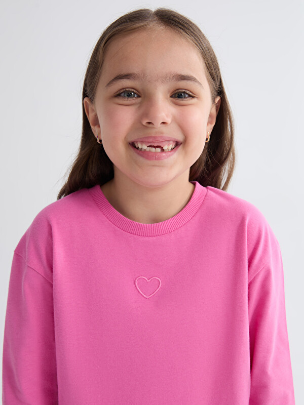 LCW Kids Bisiklet Yaka Kız Çocuk Tişört