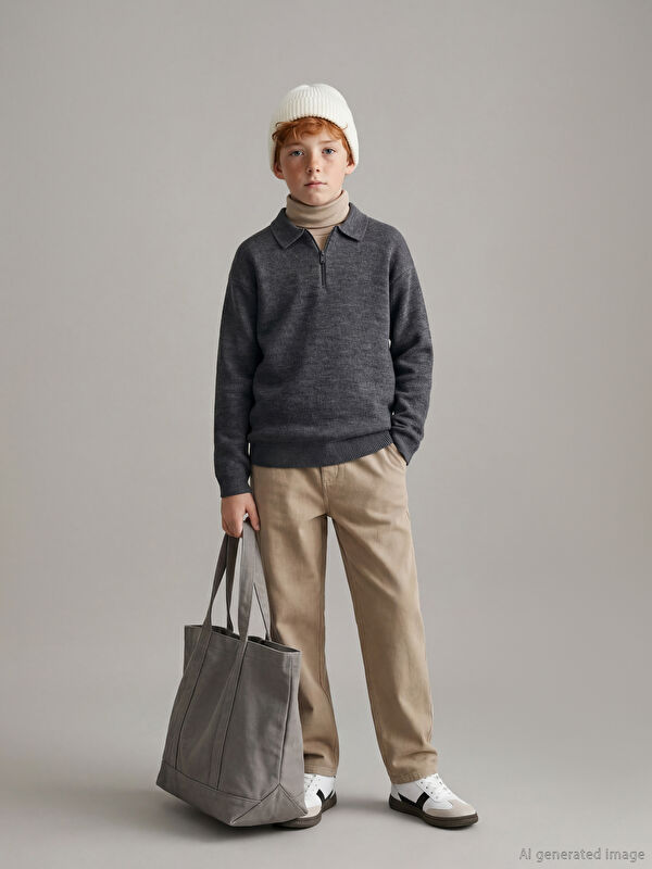 LCW Kids Beli Lastikli Erkek Çocuk Pantolon