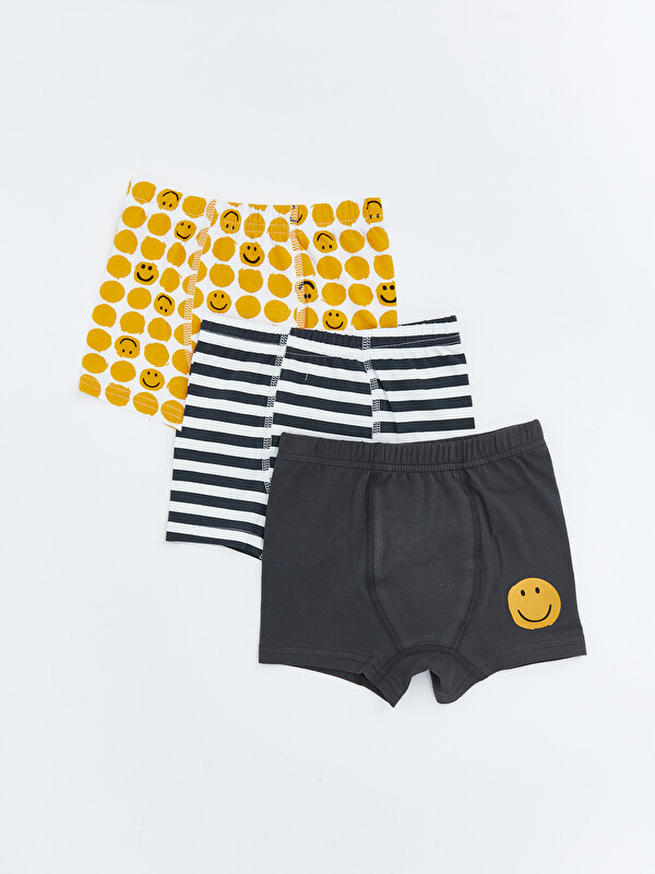 LCW Kids Baskılı Erkek Çocuk Boxer 3'lü