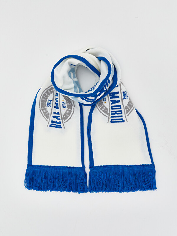 LCW ACCESSORIES Real Madrid Baskılı Erkek Atkı