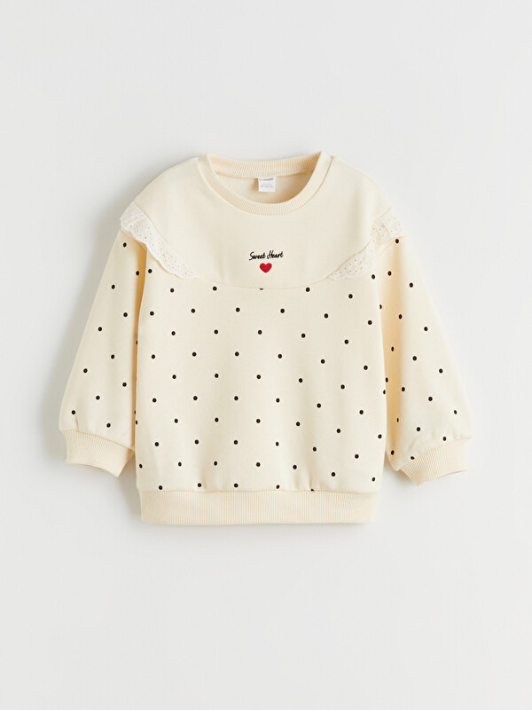LCW Kids Bisiklet Yaka Kalın Kız Çocuk Sweatshirt
