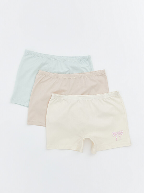 LCW Kids Baskılı Kız Çocuk Boxer 3'lü
