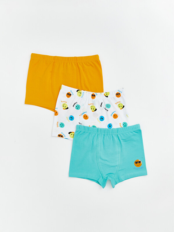 LCW Kids Baskılı Erkek Çocuk Boxer 3'lü
