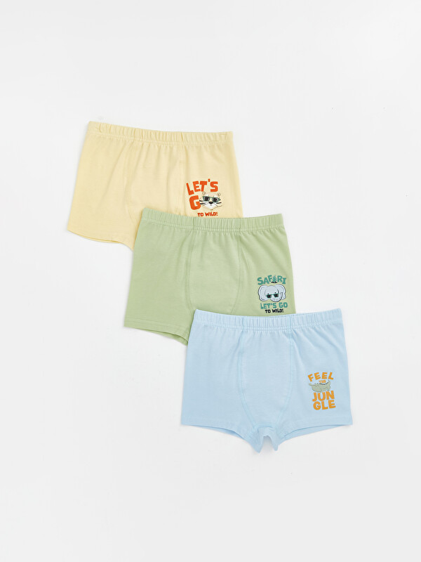 LCW Kids Baskılı Erkek Çocuk Boxer 3'lü