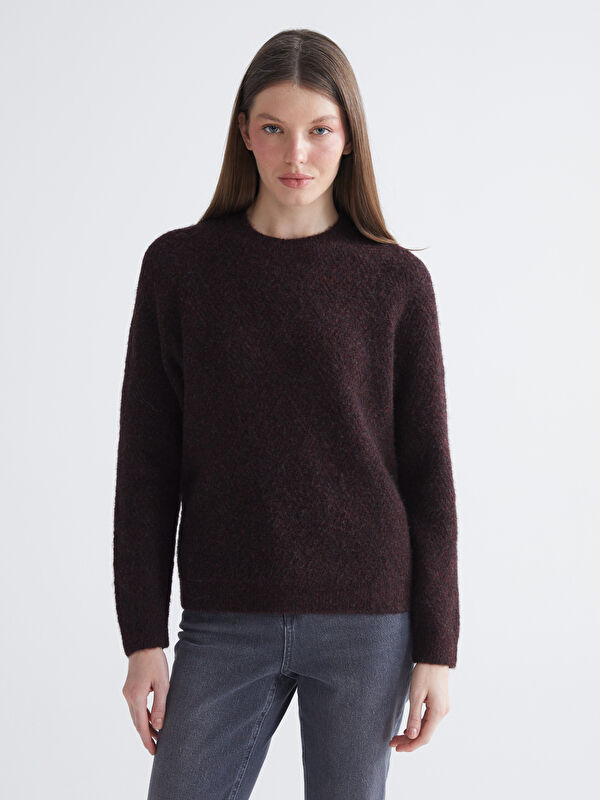 LCWAIKIKI Classic Frau PFLAUME Pullover