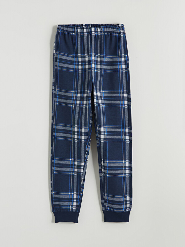 LCW Kids Beli Lastikli Ekose Erkek Çocuk Pijama Alt