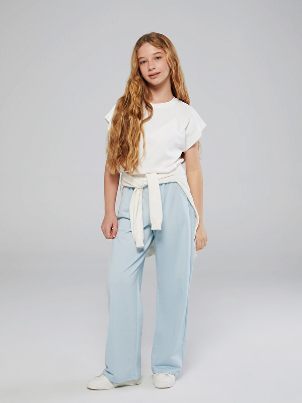 LCW Kids Beli Lastikli Kız Çocuk Eşofman Alt