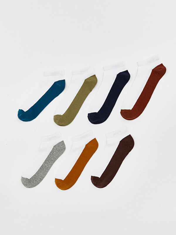LCW ACCESSORIES Renk Bloklu Erkek Patik Çorap 7'li