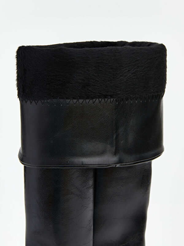 Süet Görünümlü Kadın Çizme - Görsel 8