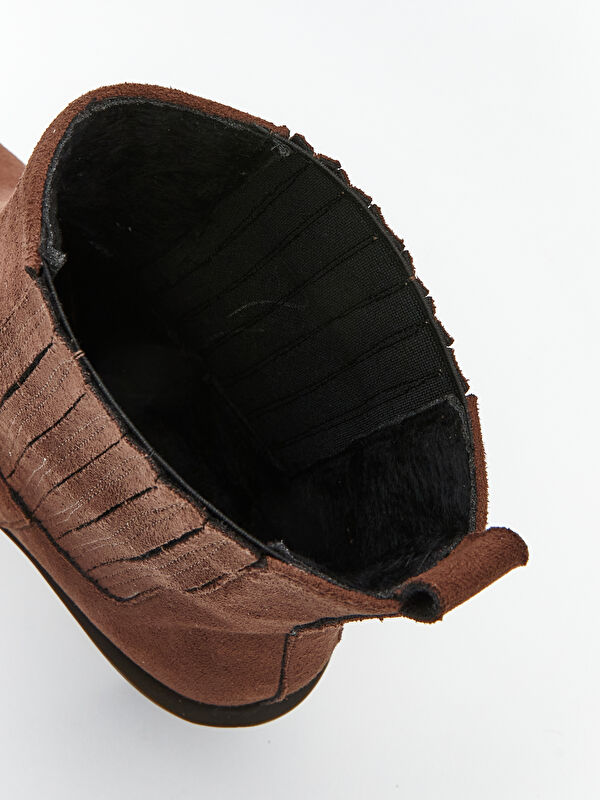 Süet Görünümlü Kadın Çizme - Görsel 7